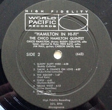 Carica l'immagine nel visualizzatore di Gallery, The Chico Hamilton Quintet : Hamilton In Hi-Fi (LP, Album, RE)