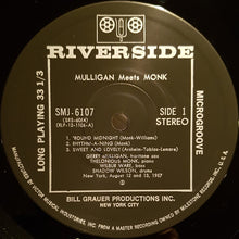 Carica l'immagine nel visualizzatore di Gallery, Thelonious Monk And Gerry Mulligan : Mulligan Meets Monk (LP, Album, RE)