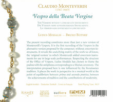 Carica l'immagine nel visualizzatore di Gallery, Claudio Monteverdi – Ludus Modalis, Bruno Boterf : Vespro Della Beata Vergine (2xCD, Album)