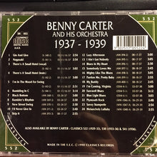 Carica l'immagine nel visualizzatore di Gallery, Benny Carter And His Orchestra : 1937-1939 (CD, Comp)