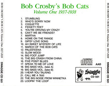 Carica l'immagine nel visualizzatore di Gallery, Bob Crosby And The Bob Cats : Bob Crosby's Bob Cats Volume 1 1937-1938 (CD, Comp)