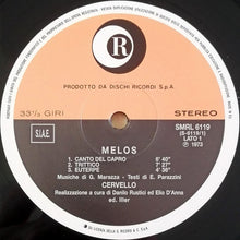 Carica l'immagine nel visualizzatore di Gallery, Cervello : Melos (LP, Album, RE, 180)