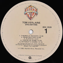 Carica l'immagine nel visualizzatore di Gallery, Tom Verlaine : Dreamtime (LP, Album, Jac)