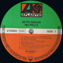 Carica l'immagine nel visualizzatore di Gallery, Bette Midler : No Frills (LP, Album)
