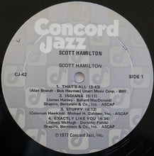 Carica l'immagine nel visualizzatore di Gallery, Scott Hamilton : Scott Hamilton Is A Good Wind Who Is Blowing Us No Ill (LP, Album, RE)