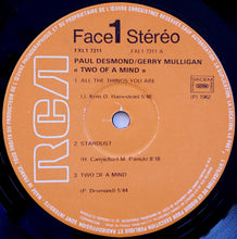 Carica l'immagine nel visualizzatore di Gallery, Paul Desmond / Gerry Mulligan : Two Of A Mind (LP, Album, RE, Gat)