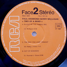 Carica l'immagine nel visualizzatore di Gallery, Paul Desmond / Gerry Mulligan : Two Of A Mind (LP, Album, RE, Gat)