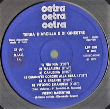 Carica l'immagine nel visualizzatore di Gallery, Pietro Basentini : Terra D'Argilla E Di Ginestre (LP, Album)