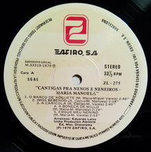 Carica l'immagine nel visualizzatore di Gallery, Maria Manoela : Cantigas Pra Nenos E Neneiros (LP, Album, Gat)