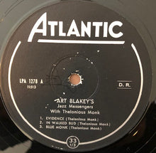 Carica l'immagine nel visualizzatore di Gallery, Art Blakey & The Jazz Messengers With Thelonious Monk : Art Blakey's Jazz Messengers With Thelonious Monk (LP, Album, Mono, RE)