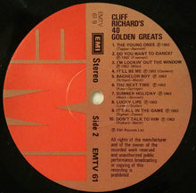 Carica l'immagine nel visualizzatore di Gallery, Cliff Richard : 40 Golden Greats (2xLP, Comp, Gat)