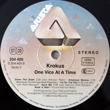 Carica l'immagine nel visualizzatore di Gallery, Krokus : One Vice At A Time (LP, Album)