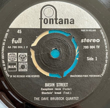 Carica l'immagine nel visualizzatore di Gallery, The Dave Brubeck Quartet : Basin Street (7", EP)