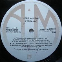 Carica l'immagine nel visualizzatore di Gallery, Herb Alpert : Fandango (LP, Album)