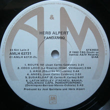 Carica l'immagine nel visualizzatore di Gallery, Herb Alpert : Fandango (LP, Album)