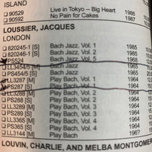 Carica l'immagine nel visualizzatore di Gallery, Jacques Loussier Trio : Play Bach Jazz Vol.1 (LP, Ste)