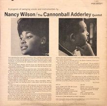 Carica l'immagine nel visualizzatore di Gallery, Nancy Wilson / Cannonball Adderley : Nancy Wilson / Cannonball Adderley (LP, Album, Mono, Scr)