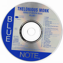 Carica l'immagine nel visualizzatore di Gallery, Thelonious Monk : Genius Of Modern Music Volume 1 (CD, Comp, RE)