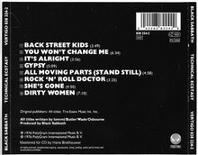Carica l'immagine nel visualizzatore di Gallery, Black Sabbath : Technical Ecstasy (CD, Album, RE)