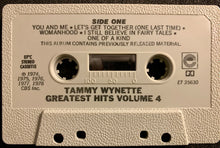 Carica l'immagine nel visualizzatore di Gallery, Tammy Wynette : Greatest Hits • Vol. 4 (Cass, Comp)