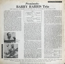 Carica l'immagine nel visualizzatore di Gallery, Barry Harris Trio : Preminado (LP, Album)