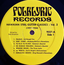 Carica l'immagine nel visualizzatore di Gallery, Various : Hawaiian Steel Guitar Classics - Volume 2 (1927-1934) (LP, Comp, RP)