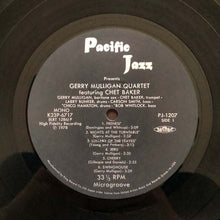 Carica l'immagine nel visualizzatore di Gallery, Gerry Mulligan Quartet Featuring Chet Baker : Gerry Mulligan Quartet (LP, Album, Mono, RE)
