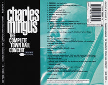 Carica l'immagine nel visualizzatore di Gallery, Charles Mingus : The Complete Town Hall Concert (CD, Album, RE)