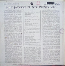 Carica l'immagine nel visualizzatore di Gallery, Milt Jackson : Plenty, Plenty Soul (LP, Album, Mono, Bla)