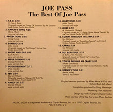Carica l'immagine nel visualizzatore di Gallery, Joe Pass : The Best Of Joe Pass (CD, Album, Comp)