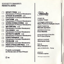 Carica l'immagine nel visualizzatore di Gallery, Renato Zero : Soggetti Smarriti (CD, Album)