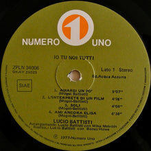 Carica l'immagine nel visualizzatore di Gallery, Lucio Battisti : Io Tu Noi Tutti (LP, Album, Gra)