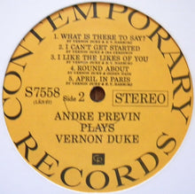 Carica l'immagine nel visualizzatore di Gallery, André Previn : André Previn Plays Songs By Vernon Duke (LP, Album, RE)