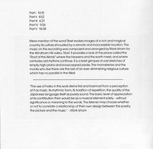 Carica l'immagine nel visualizzatore di Gallery, Mark Isham : Tibet (CD, Album)