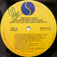 Carica l'immagine nel visualizzatore di Gallery, The Impressions Featuring Jerry Butler And Curtis Mayfield : The Vintage Years (2xLP, Comp, Ter)