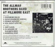 Carica l'immagine nel visualizzatore di Gallery, The Allman Brothers Band : The Allman Brothers Band At Fillmore East (2xCD, Album, RE, RM)