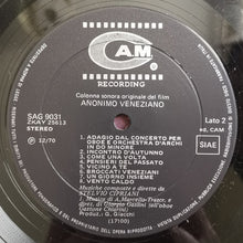 Carica l'immagine nel visualizzatore di Gallery, Stelvio Cipriani : Anonimo Veneziano (Colonna Sonora Originale) (LP, Album)