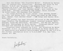 Carica l'immagine nel visualizzatore di Gallery, Gail Ann Dorsey : The Corporate World (LP, Album)