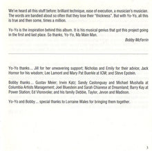 Carica l'immagine nel visualizzatore di Gallery, Bobby McFerrin & Yo-Yo Ma : Hush (CD, Album)