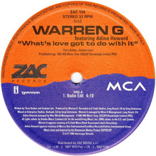 Carica l'immagine nel visualizzatore di Gallery, Warren G Featuring Adina Howard : What's Love Got To Do With It (12")