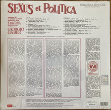 Carica l'immagine nel visualizzatore di Gallery, Giorgio Gaber : Sexus Et Politica (LP, Ltd, Num, RE, S/Edition, gre)