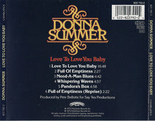 Carica l'immagine nel visualizzatore di Gallery, Donna Summer : Love To Love You Baby (CD, Album, RE)