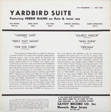 Carica l'immagine nel visualizzatore di Gallery, Herbie Mann : Yardbird Suite (LP, Album, Mono, RE)