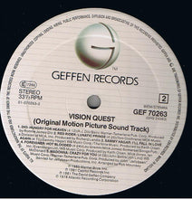 Carica l'immagine nel visualizzatore di Gallery, Various : Vision Quest (Original Motion Picture Sound Track) (LP)
