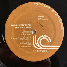 Carica l'immagine nel visualizzatore di Gallery, Eddie Jefferson : The Main Man (LP, Album, Bro)