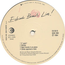 Carica l'immagine nel visualizzatore di Gallery, Edoardo Bennato : Edoardo Bennato Live ! - È Goal ! (LP, Album, Gat)