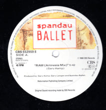 Carica l'immagine nel visualizzatore di Gallery, Spandau Ballet : Raw (Amnesia Mix) (12")