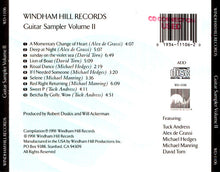 Carica l'immagine nel visualizzatore di Gallery, Various : Windham Hill Records Guitar Sampler Volume II (CD, Smplr)