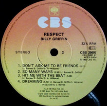 Carica l'immagine nel visualizzatore di Gallery, Billy Griffin : Respect (LP, Album)