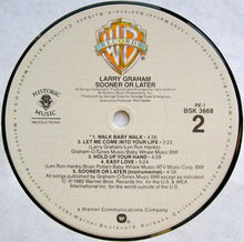 Carica l'immagine nel visualizzatore di Gallery, Larry Graham : Sooner Or Later (LP, Album, Win)